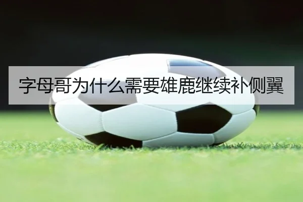 字母哥为什么需要雄鹿继续补侧翼